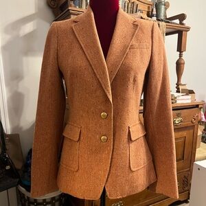 Banana Republic Tailored Tweed Peach Blazer